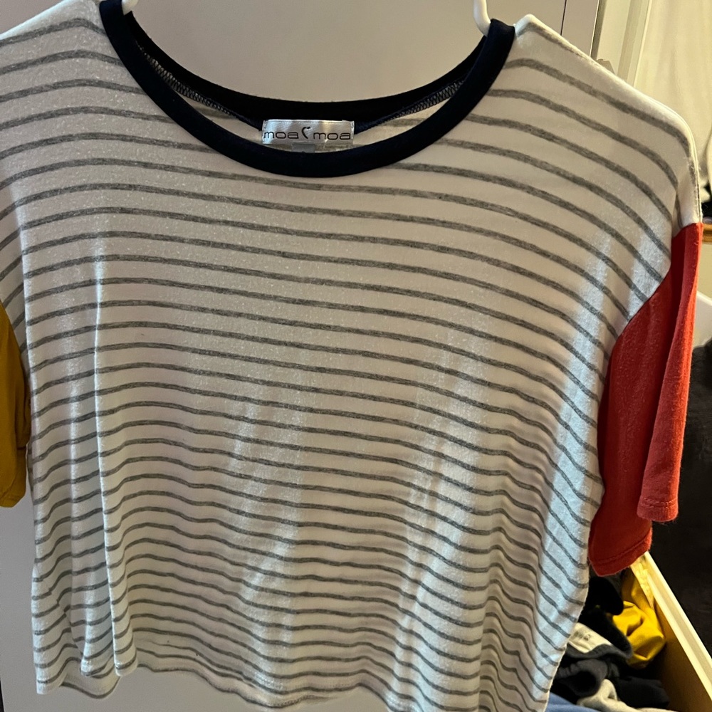 striped crop top